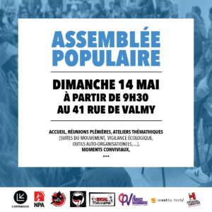 Assemblée Populaire 14 mai à Lille