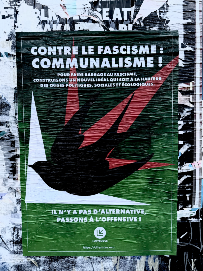 Affiche "contre le fascisme : communalisme" l'offensive